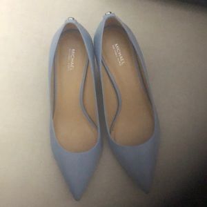 Michael Kors 8 M low heel barely used sky blue